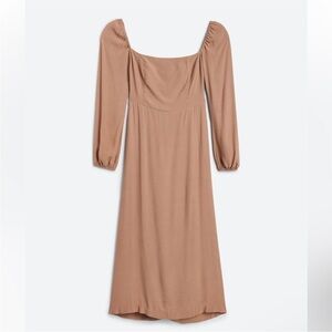 Gracemade | NWOT Esther Eco Midi Dress In Brown |‎ S